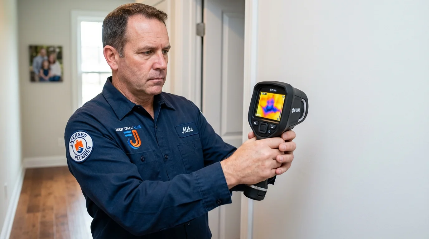 Thermal imaging leak detection by Johns Plumbing LLC in Keansburg